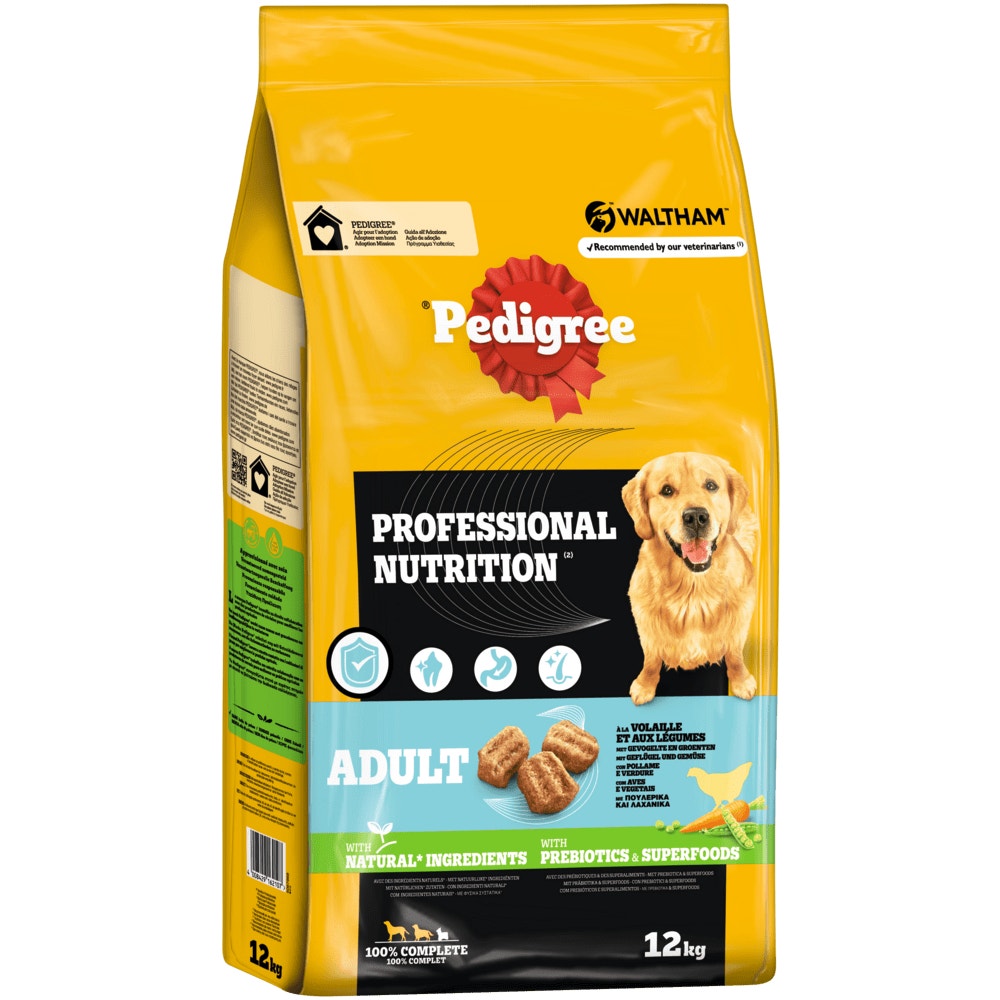 PEDIGREE® Professional Nutrition Trocken für mittelgroße & große Hunde Geflügel 12kg