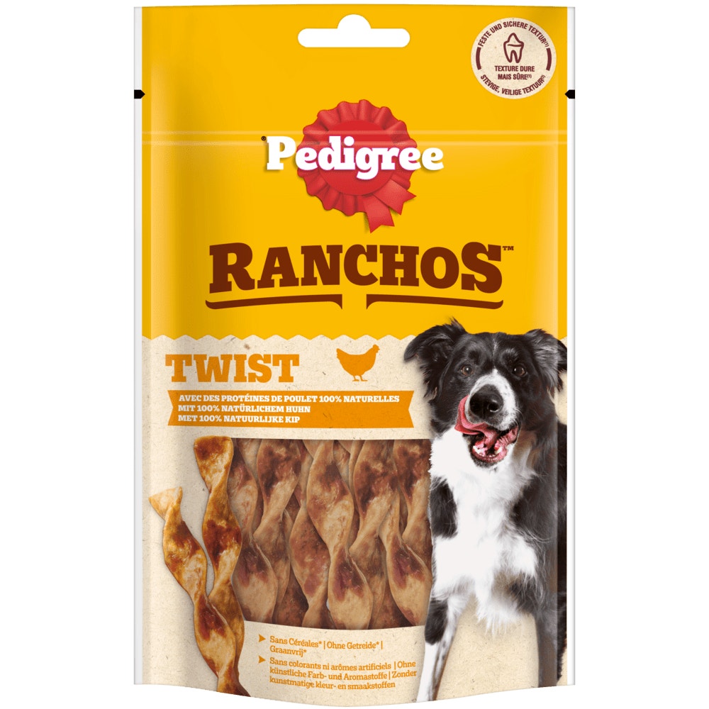 PEDIGREE® RANCHOS™ Twist mit Huhn, 60g