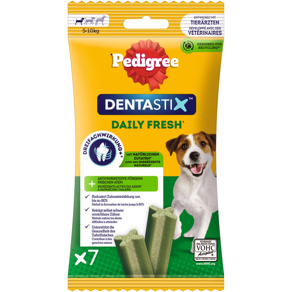 PEDIGREE® DENTASTIX™ Daily Fresh, kleine Hunde, 7, 28 & 35 Stück